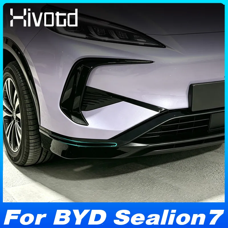 

For BYD Sealion 7 2024-2026 Stainless Steel Front Rear Corner Guard Trim Strips Car Bumper Corner Trim Exterior Accessories