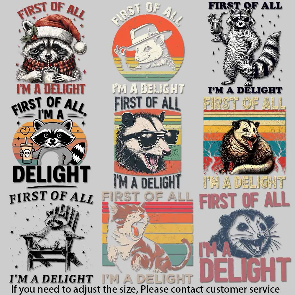 

Забавный дизайн коктейля с енотом, игривые наклейки, теплопередающие нашивки для одежды, быстрое нанесение, мгновенный стиль