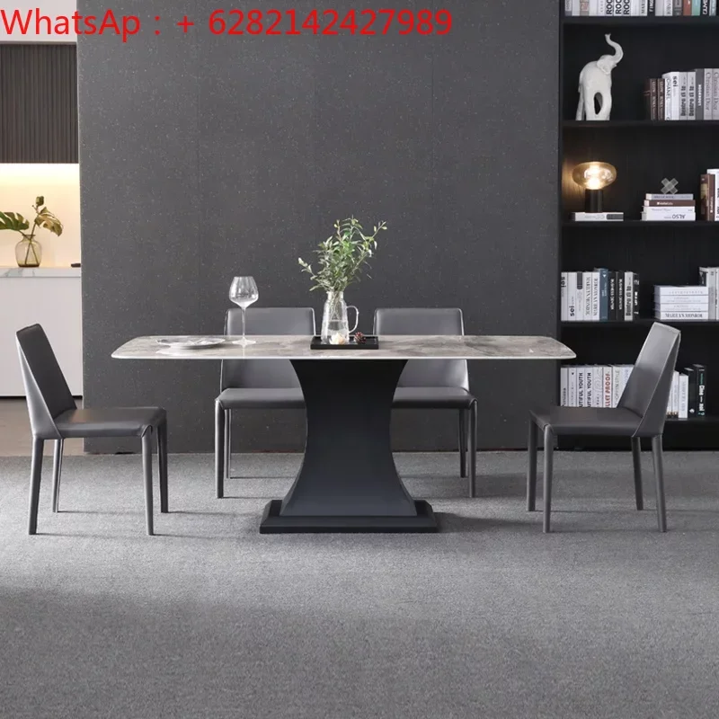 Modern light luxury minimalist style home restaurant table and chair combination of high-quality furniture