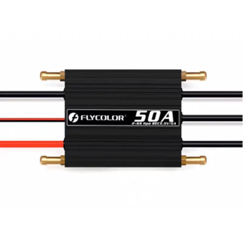 Original Flycolor 50A 70A 90A 120A 150A Brushless ESC Speed Controller Progaming Card 2-6S Lipo BEC 5.5V/5A for RC Boat