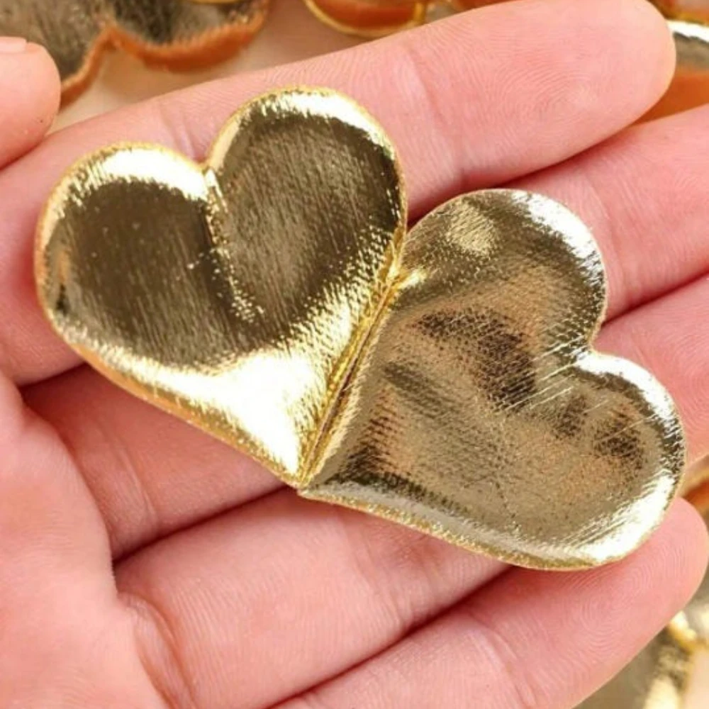 Glänzende 3D-Herzblütenblätter-Konfetti für Hochzeitsfeier & Muttertag / Abschlussfeier / DIY-Geschenkdekoration – Detail 6