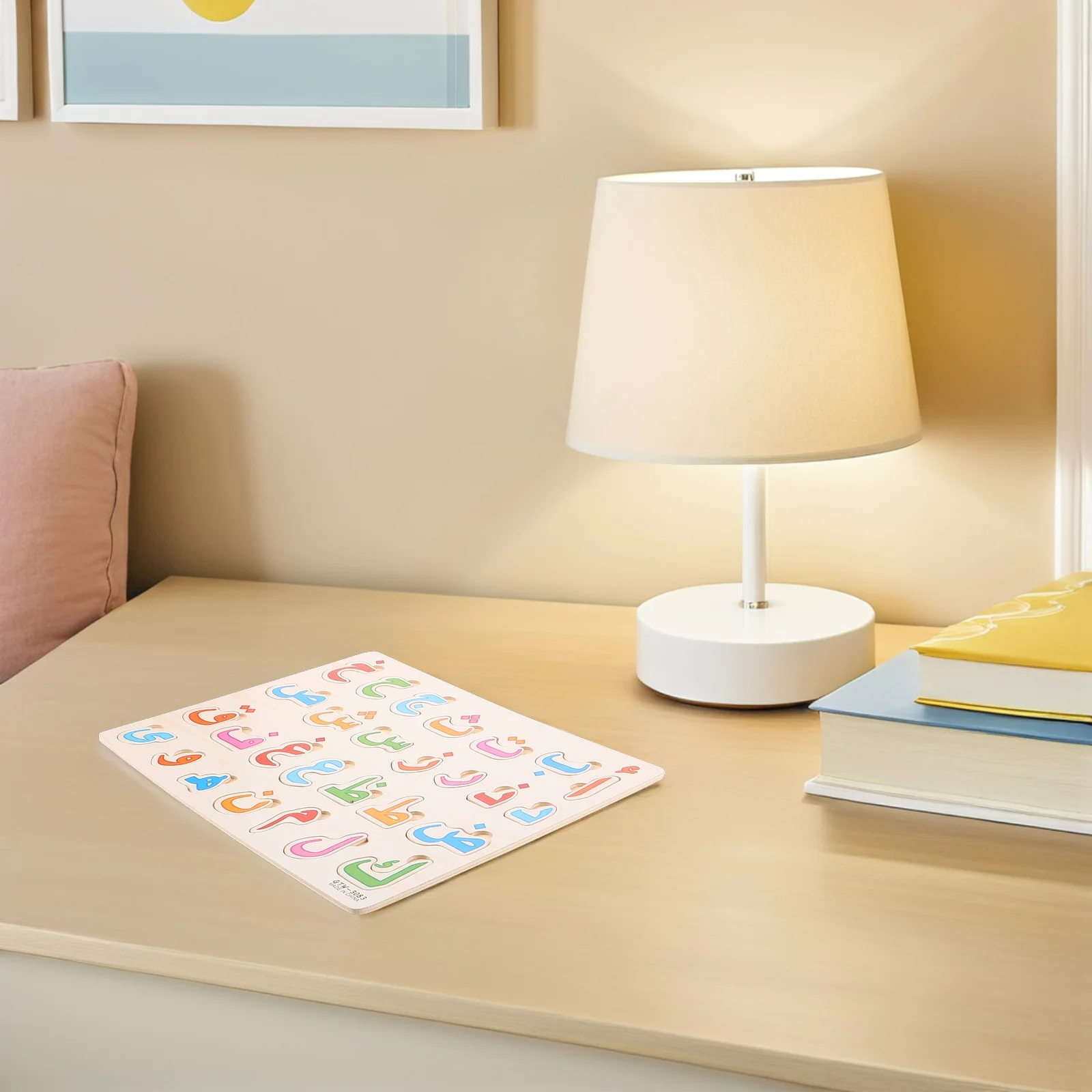 2 pezzi alfabeto arabo puzzle board prima educazione Montessori gioco di lettere in legno abbinato puzzle di apprendimento per bambini in età prescolare