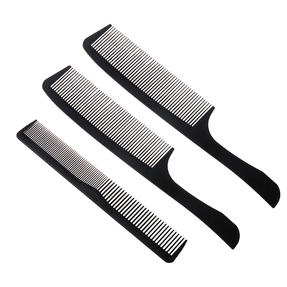3Pcs Hair Comb Two-End Dual-Purpose Resin Combs Portable Hairdressing Tools Home Salon Travel Barber Accessories