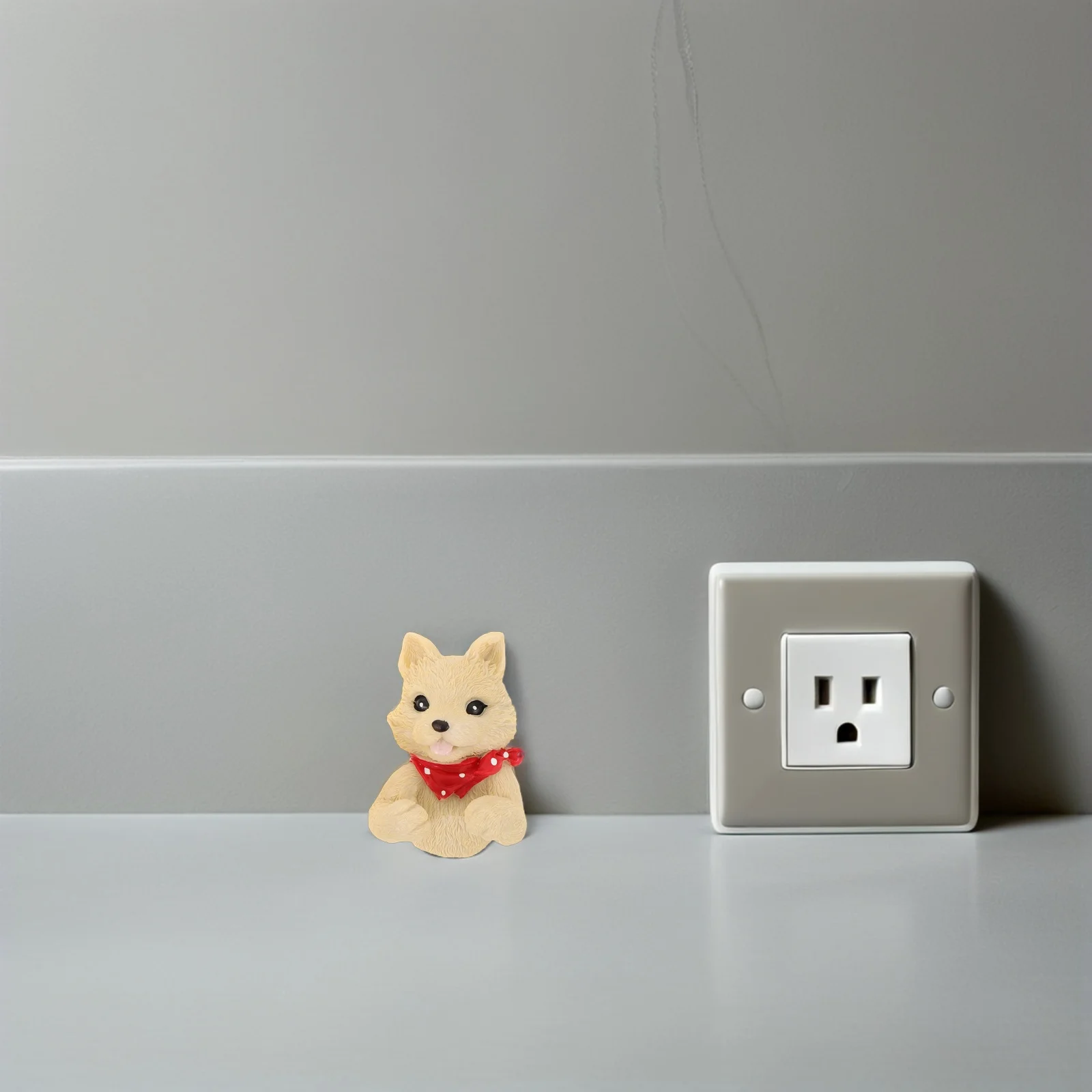 

2 Pcs Cute Pet Plug Storage Rack Cord Organizer Bracket Outlet Holder Cable Hooks for Cords Resin