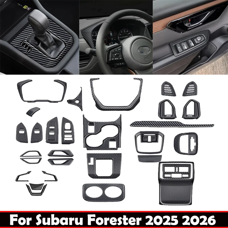 

Дверной подлокотник из АБС-пластика, оконная панель переключения передач, передняя чашка для воды, крышка для выпуска воздушных условий для Subaru Forester 2025 2026