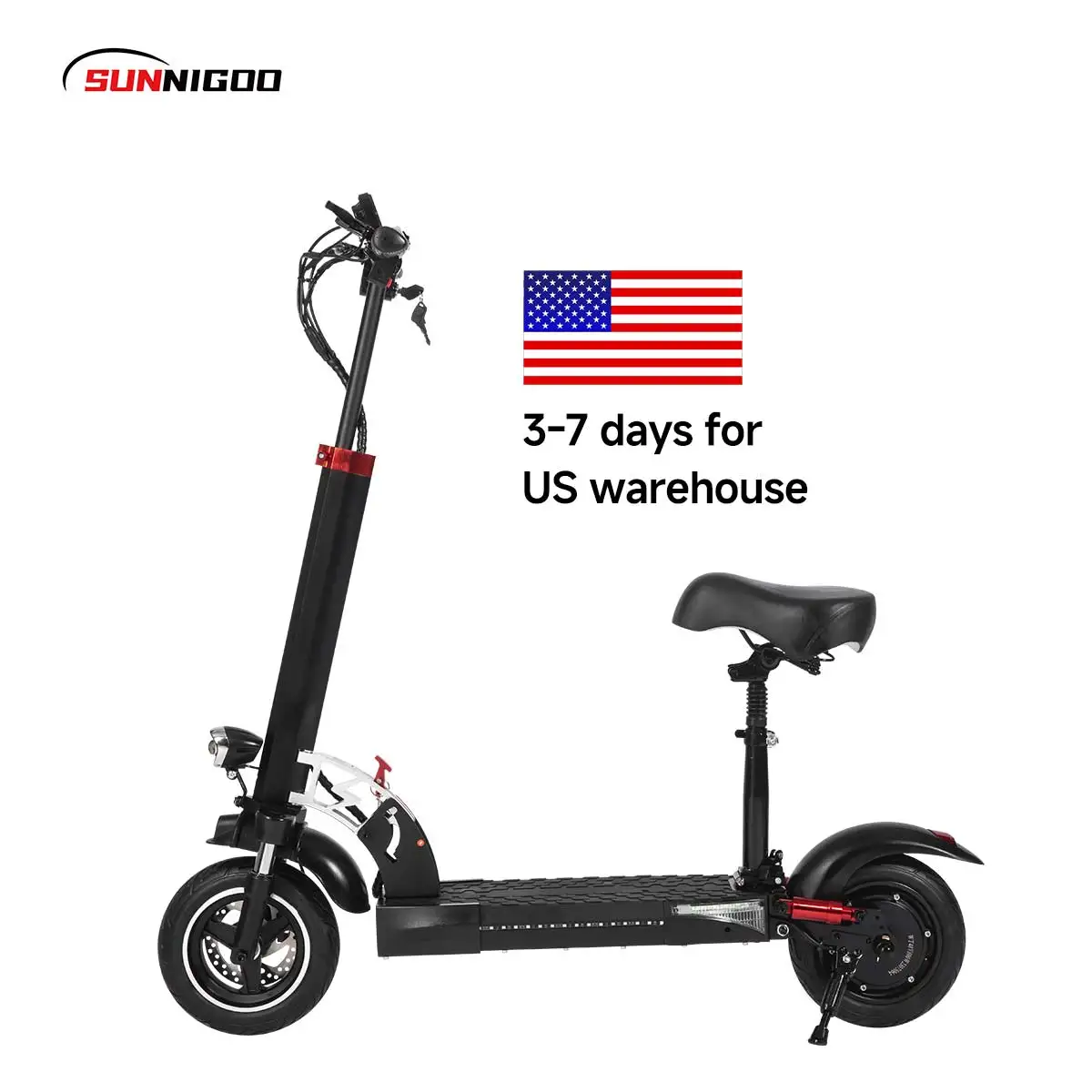 

10 Inch Off-Road Tire Foldable Electric Scooter 48v 800w 15AH Battery 45km/H Electric Scooter Max Range 55km