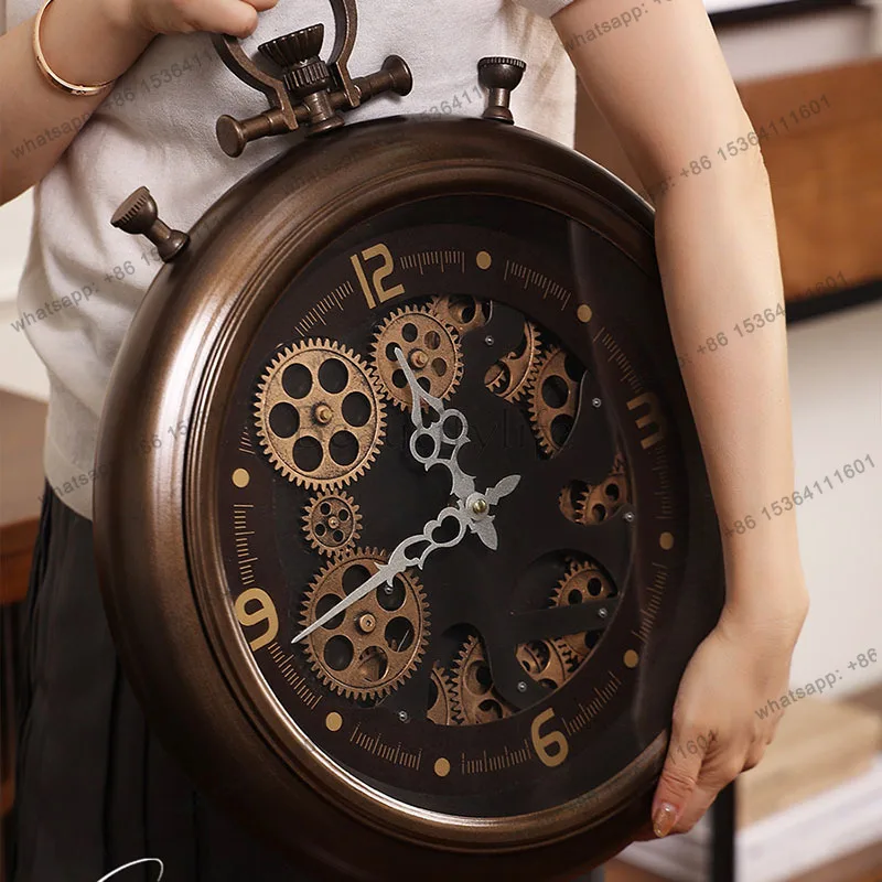 XX.Fashion Simple Clock Wall Living Room Digital Interior Art Wall Watch Chinese Style Minimalist Horloge Murale Home Decoration