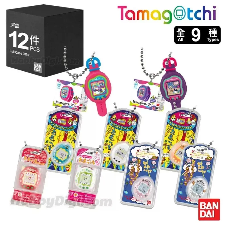 Bandai Tamagotchi Miniatur Blind Box Wave 01 Mainan Gantungan Kunci Permen Misteri Kawaii Dekorasi Tas Hadiah Kejutan Lucu