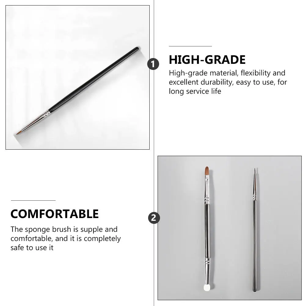 4 قطع من فرش خافي عيوب البشرة ذات الرأس المزدوج، إسفنجة مكياج صغيرة محمولة، مستلزمات مستحضرات التجميل الاحترافية #6