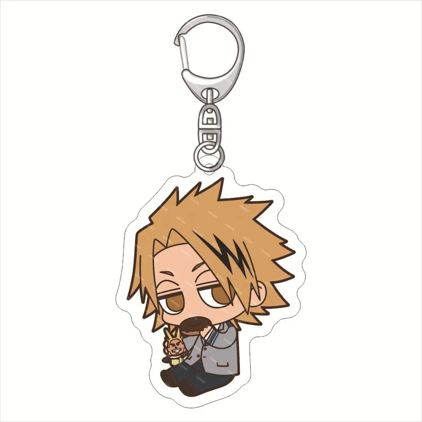 Cute Anime My Hero Academia chain Cartoon Characters Acrylic Pendant Keyring Jewelry Key Ring Acrylic Pendant  friend Toy Gift