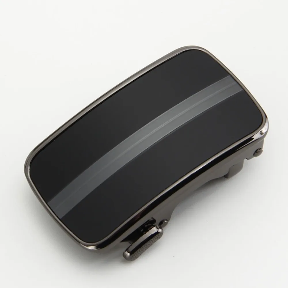 أزياء سبائك واسعة حزام مشبك 3.5 سنتيمتر الرجال السود سبيكة حزام مشبك دائم الملمس حزام التلقائي أبازيم الخصر الختم