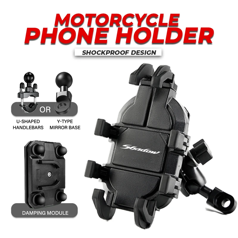 حامل هاتف المحمول لتحديد المواقع دعامة حامل دراجة نارية الملحقات لهوندا الظل VT 400 VT600 VT750 400 600 1200 1300 اكسسوارات