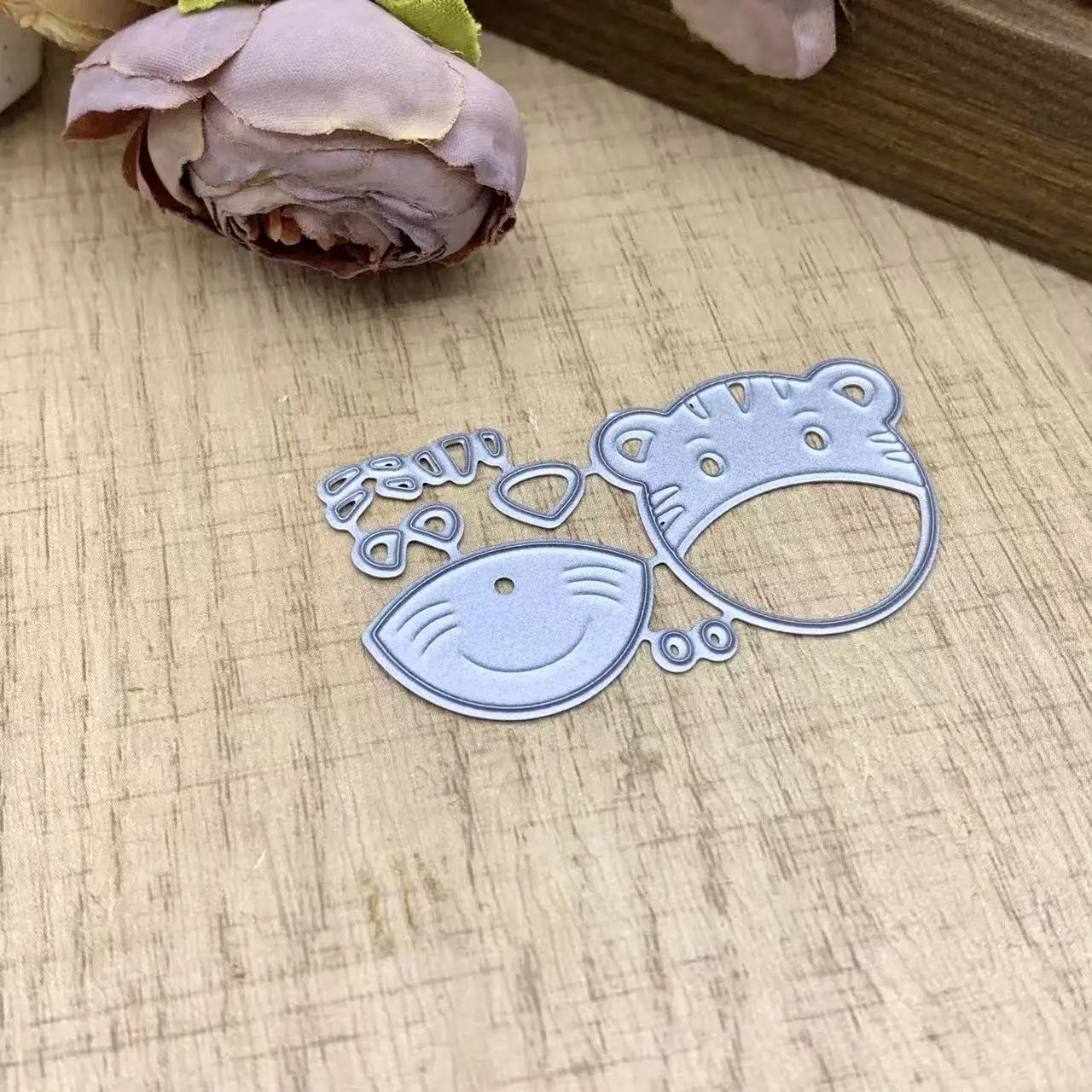 Cartoon Cat Assemble Metal Cutting Dies DIY Scrapbook Card Making Etched Die Paper Craft Embossing Template
