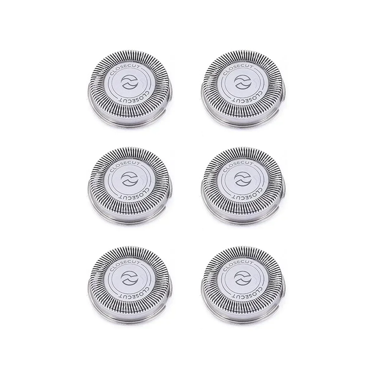 6Pack SH30 Replacement Heads for Philips Norelco Shaver Series 3000, 2000, 1000 and S738, with Durable Sharp Blades
