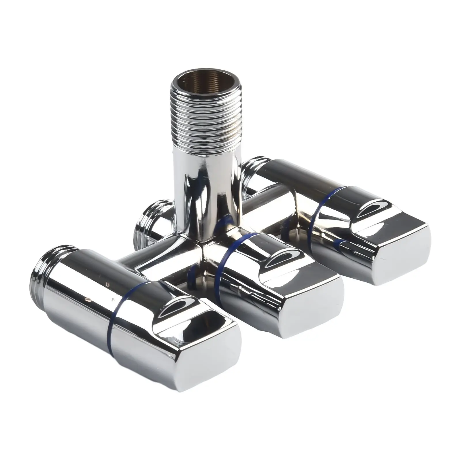 

Абсолютно новый практичный смеситель для ванной и кухни, клапан управления, серебристый, 1-в-3, 1 шт., черный/серый, G1/2