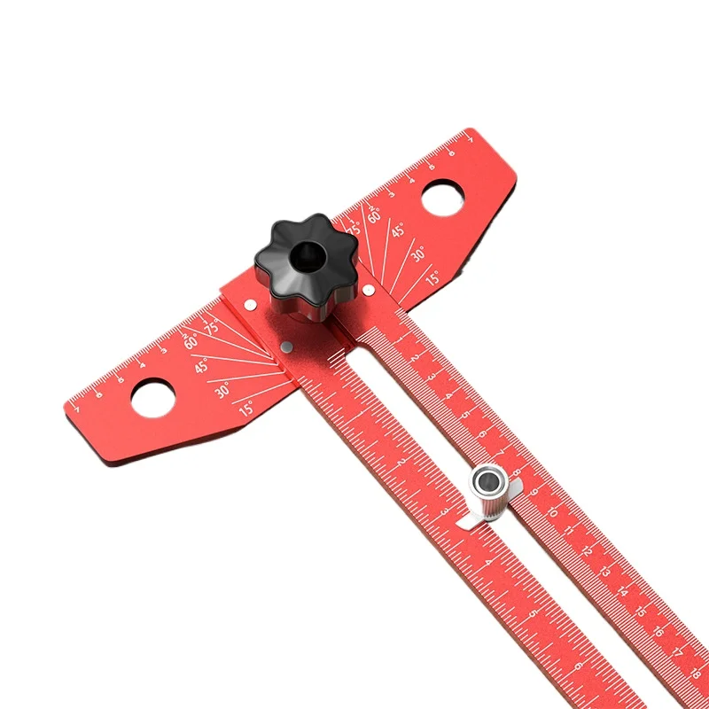 scribed T-square aluminum alloy multi-functional woodworking special combination movable angle ruler angle t-shaped ruler