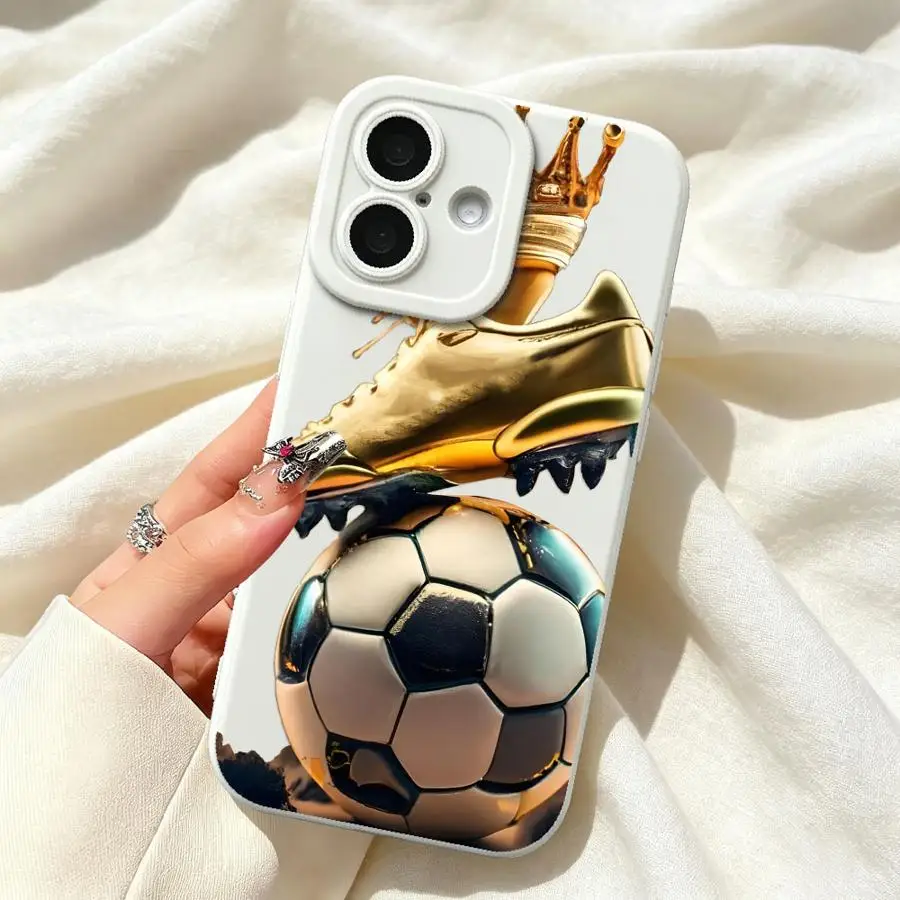 TPU Phone Cover Case for Apple iPhone 17 Pro Max 14 15 Pro 16 12 Plus 13 Air 11 Sneakers Football view 3