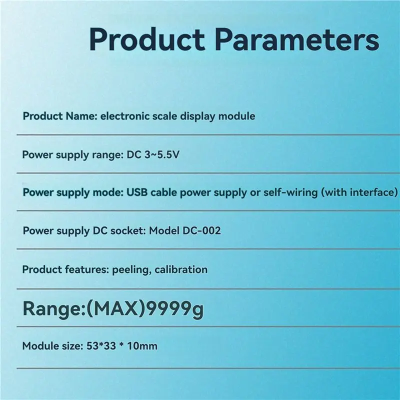 JABS-4Pcs HX711 Load Cell AD Weight Pressure Sensor AD Module With Display 24-Bit Weighing Instrument Electronic Scal