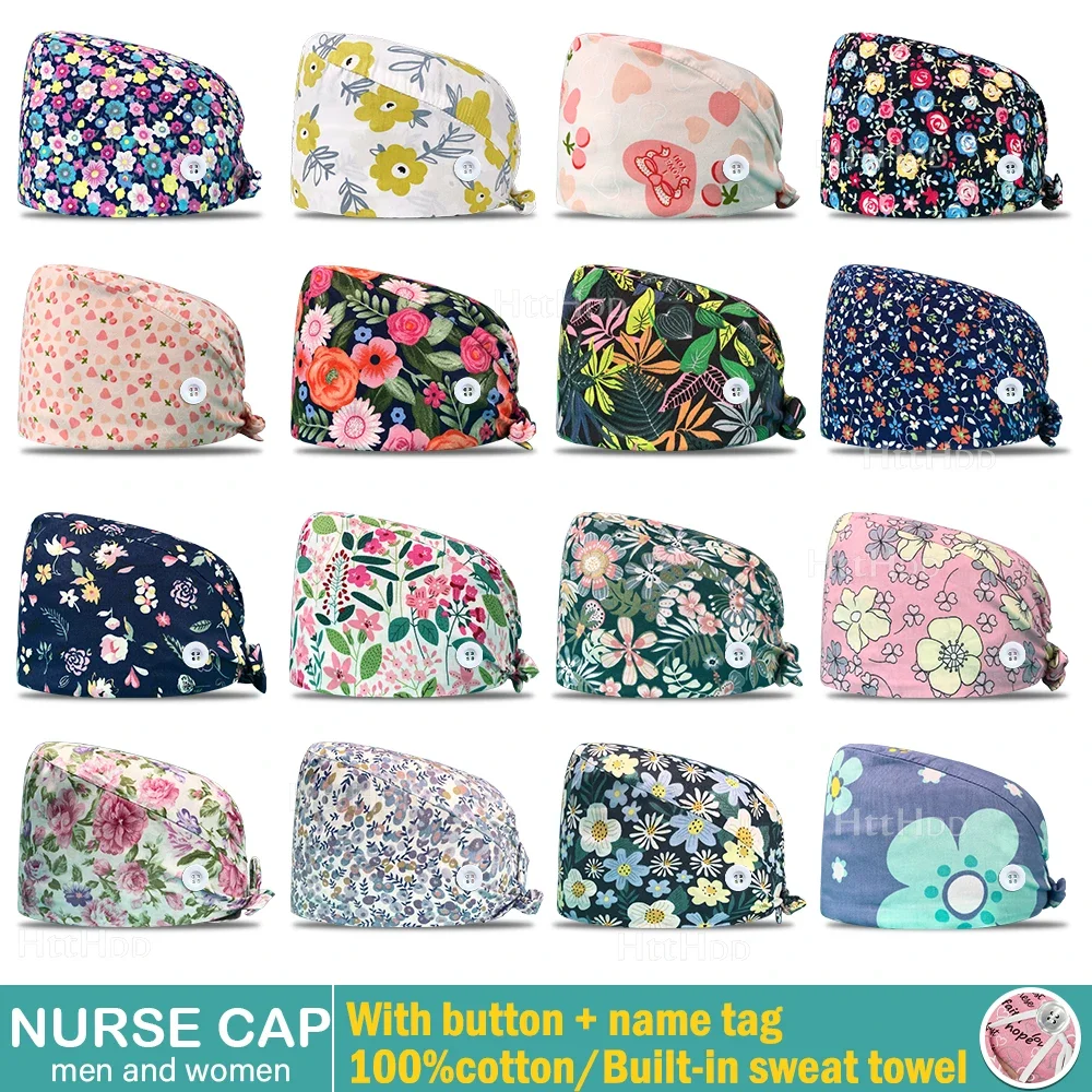 Medical Hospital Doctor Medical Caps Health Care Pet Clinic Nurse Beautician Nursing Hat Hospital Scrubs Cap  Nurse Accessories