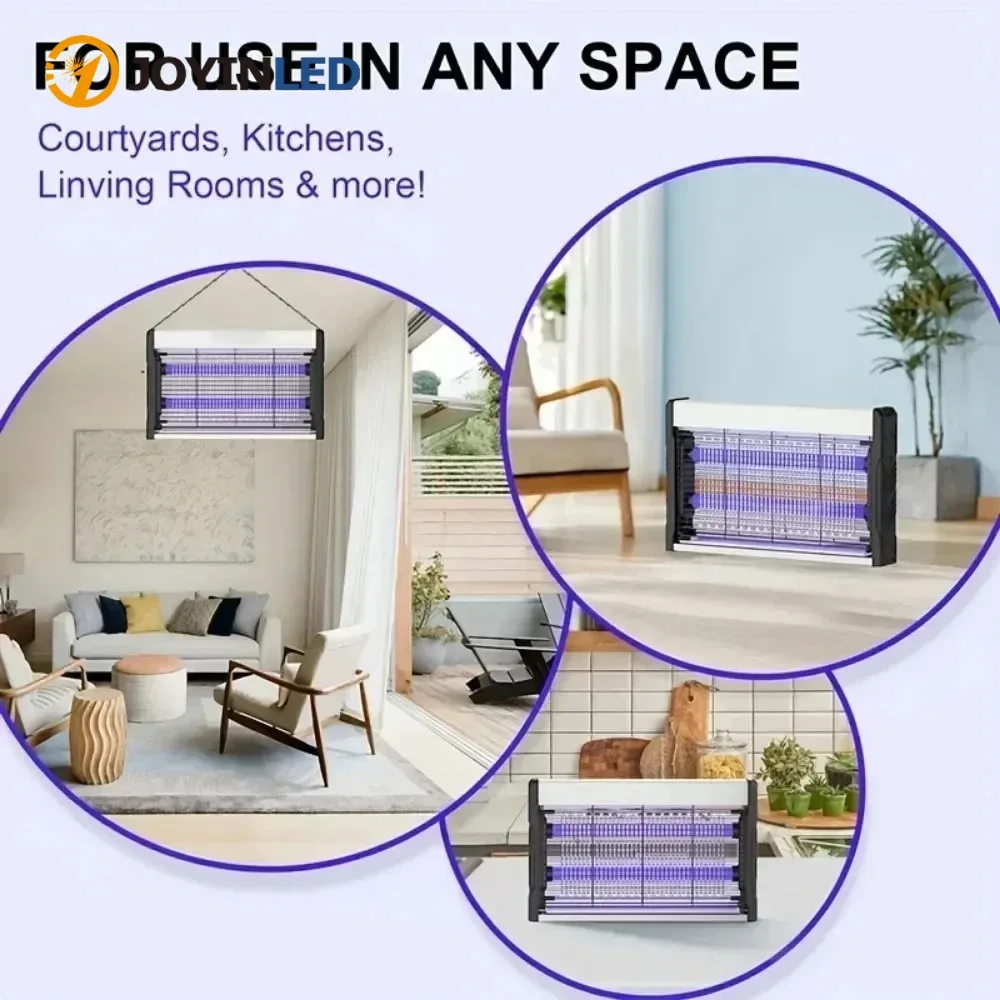 JOYINLED كتم البعوض القاتل مصباح عديم الإشعاع الذكية طارد البعوض الذباب الكهربائية مكافحة البعوض 220 فولت التحفيز الضوئي علة #4