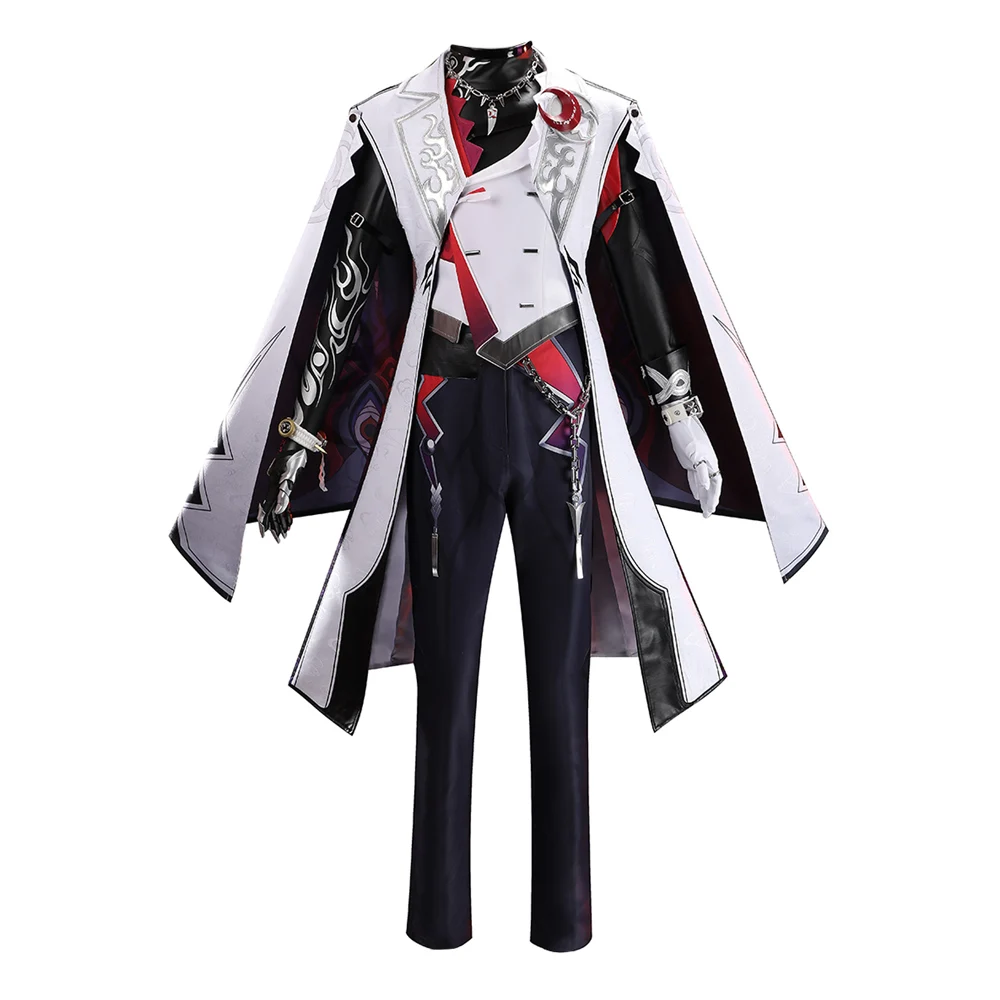 Game Honkai: Star Rail Ashveil Cosplay Costume Male Trailblazer Disguise Clothing Hat Necklace Men Halloween Carnival Party Suit
