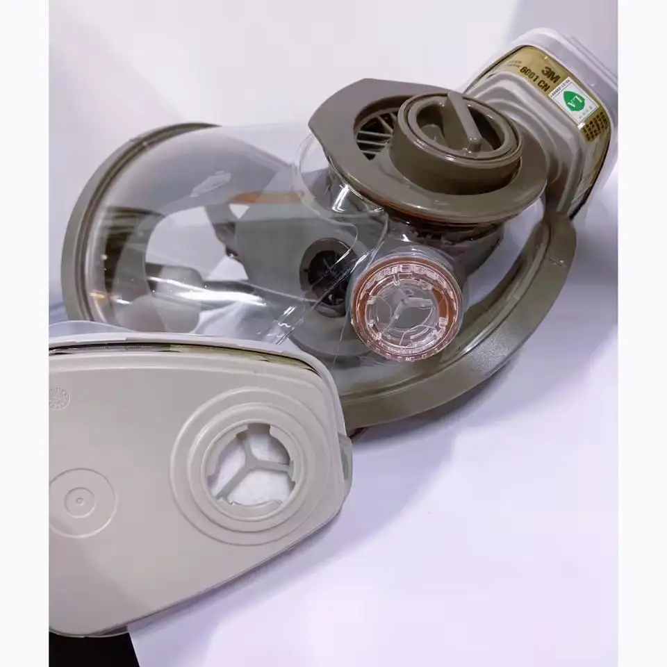 Full face respirator - mask with 40 mm gas filter canister for industrial gases, chemical, polishing, welding, spraying Gas mask