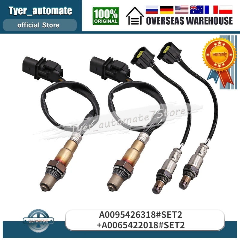 

4Pcs Oxygen Sensor O2 Sensor Lambda Sensor For Mercedes-Benz A0095426318 A0065422018