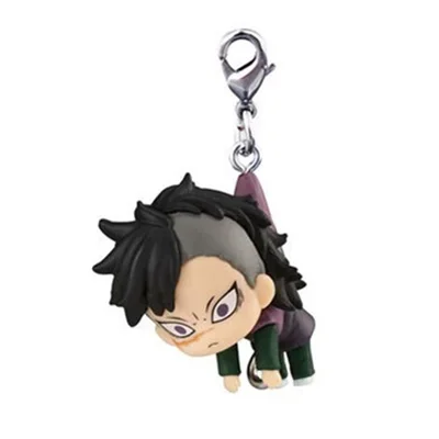 BANDAI Demon Slayer Action Figures Model Tanjirou Muichirou Sanemi Mitsuri Gashapon Pendant series Ornaments Original