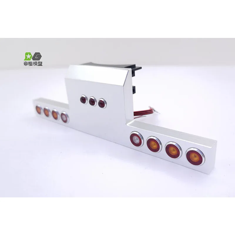 Metall-Rücklicht mit Engelsaugen für 1/14 Tamiya RC Truck Car für King Hauler 56344 56301 DIY-Teile Spielzeug-LKW DIY-Zubehör Spielzeug – Detail 5
