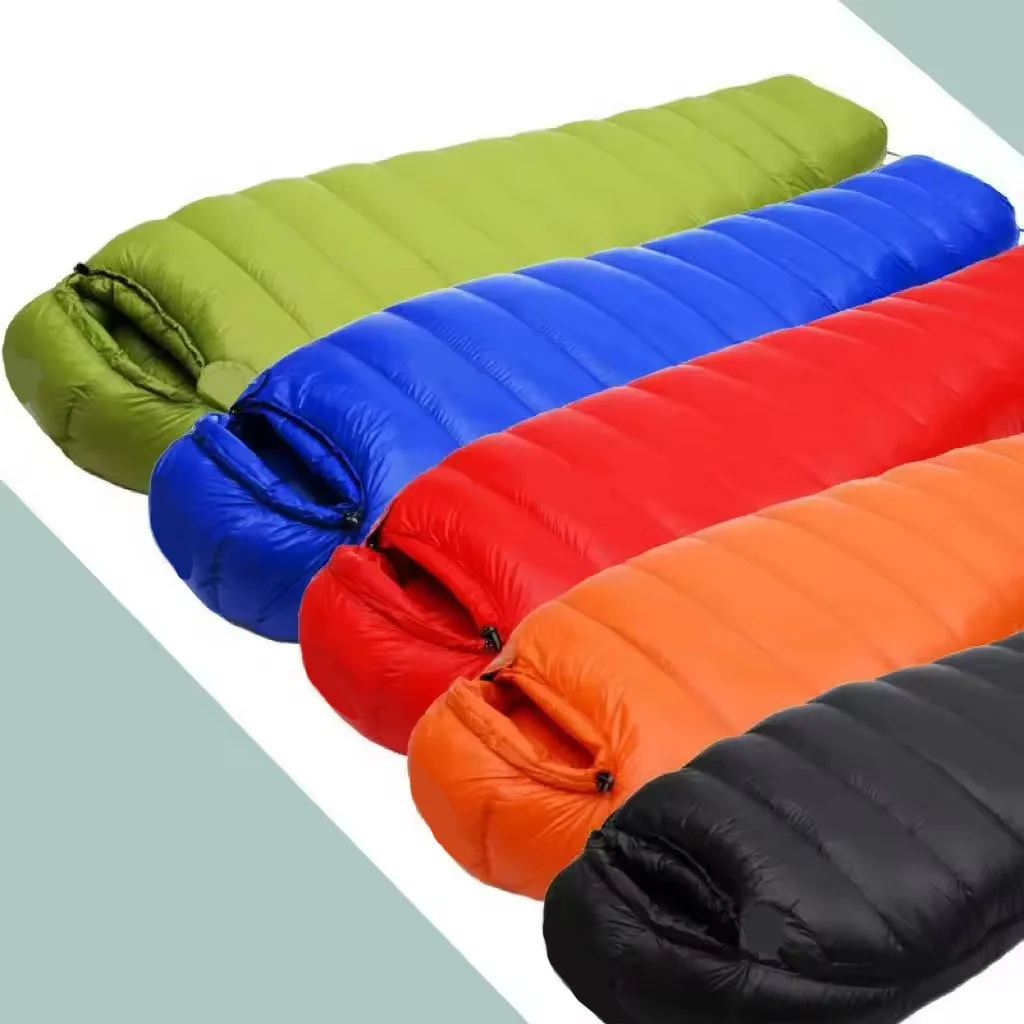 For Ultra Light & Compact Mummy Style 4 Season Waterproof Nylon Duck Down Camping Sleeping Bag Cold Weather Use