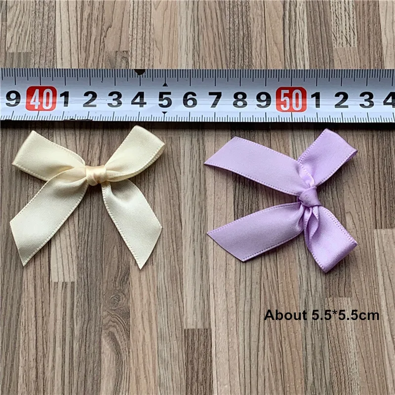 30pcs 55mm Satin Ribbon Bowknots DIY Wedding Christmas Clothes Party Decor Art Hair Accessories Gift Box Packing Materials Bows