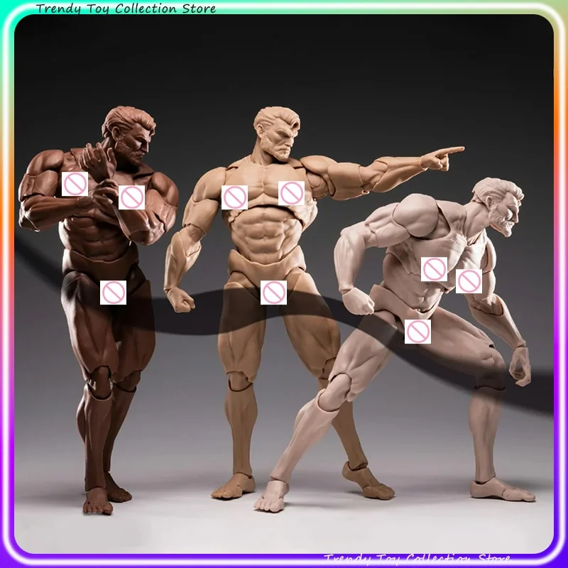 

New MORFIG 1/12 Scale Male Articulated Action Figure Body Original Collectible Figure With White Tan Dark Skin Limited Edition