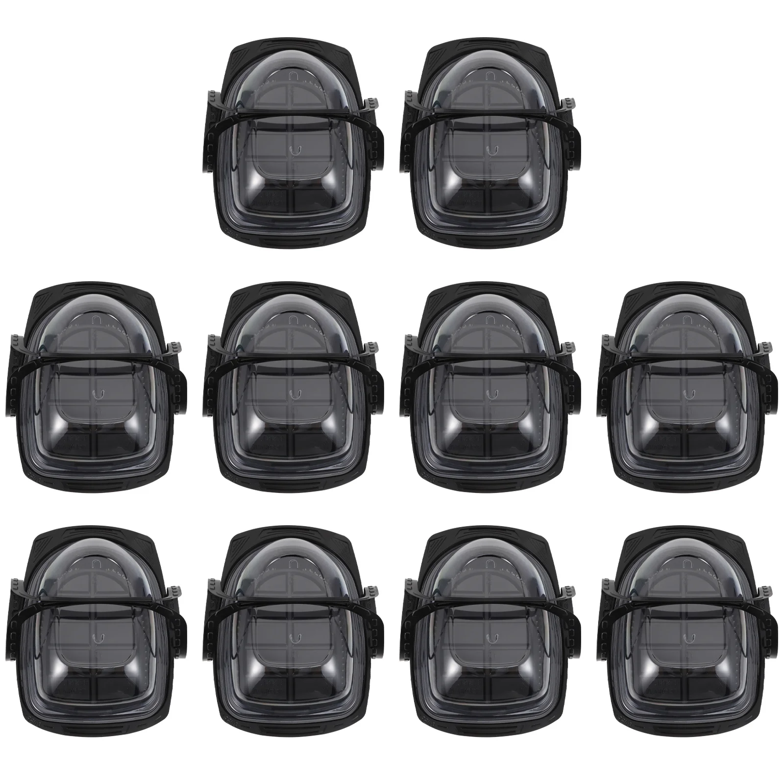 

10Pcs Roast Packaging Boxes Clear Lid Disposable Food Containers Large Capacity Sealed Take-Out Box Restaurant Party Food