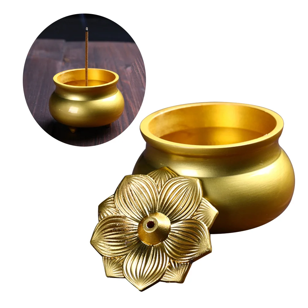 

Brass Incense Burner Mini Copper Aroma Diffuser 1.5Cm Height 2.5Cm Diameter For Home Bedroom Living Room Decor Aromatherapy