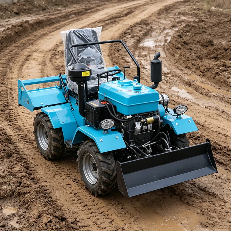 

Мощный четырехколесный трактор на заказ, четырехколесный роторный культиватор и колесный микрокультиватор