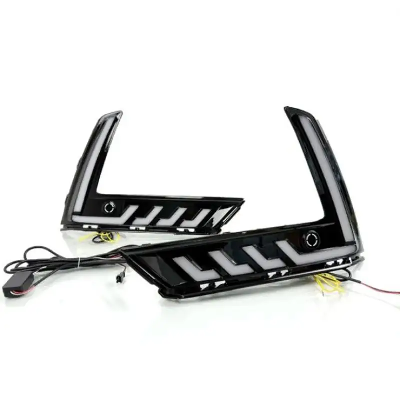 1 пара автомобильных светодиодных дневных ходовых огней для Honda CR-V/CRV 2023 2024, светодиодные DRL дневные ходовые огни, противотуманные фары, сигнальная лампа поворота