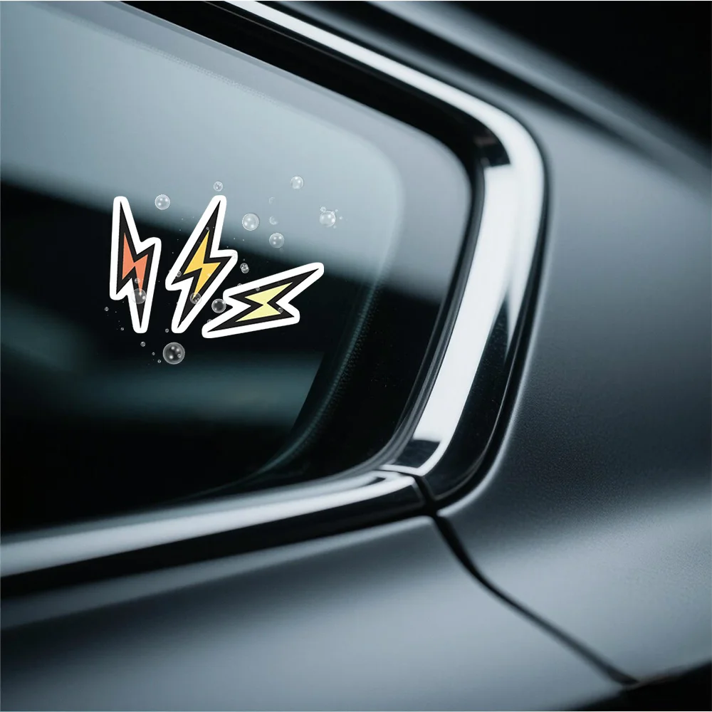 1 шт., красочная наклейка на болт с молнией, наклейка-клей для телефона, ноутбука, скрапбукинга, уличного стиля, подарок для любовника