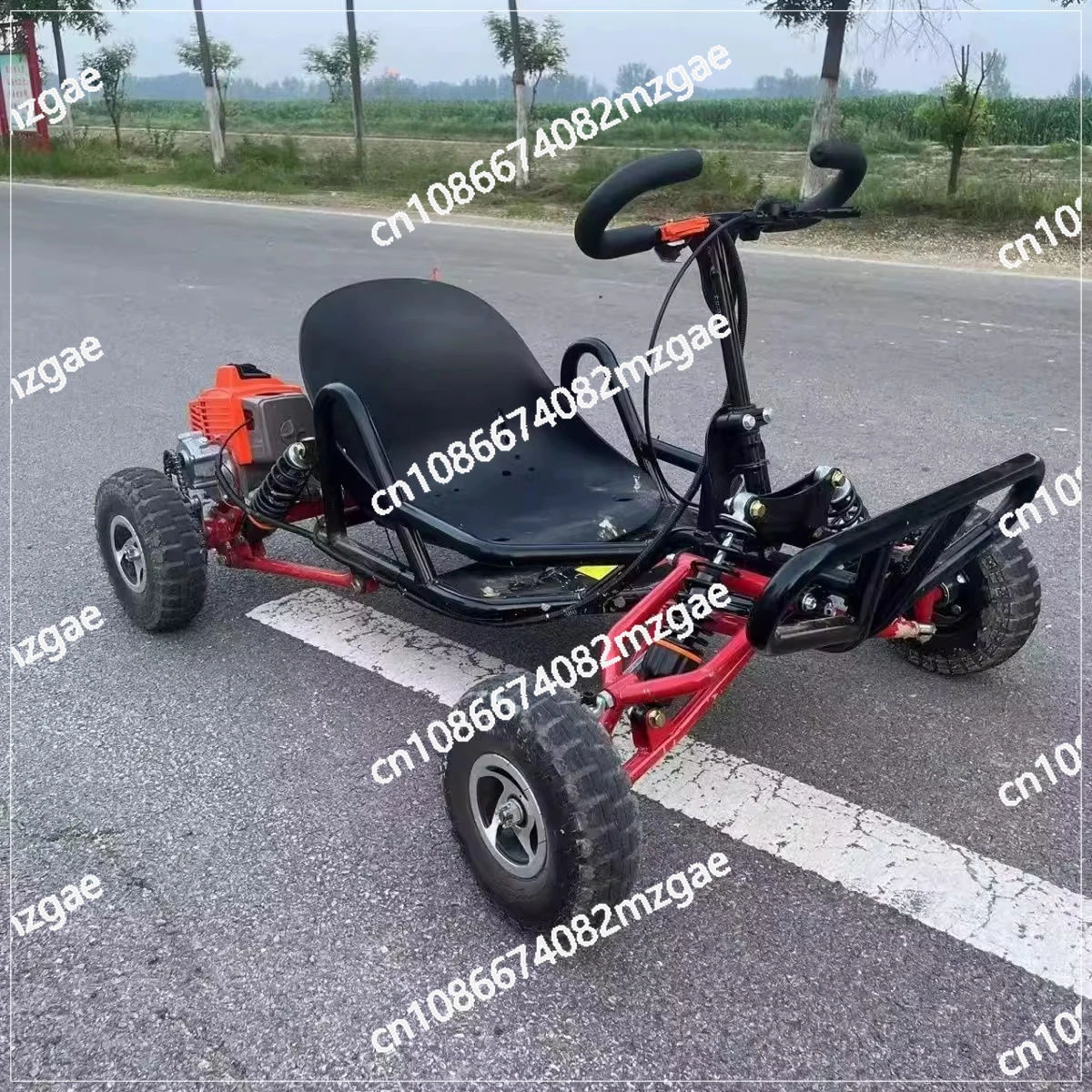 High-Performance 63CC Two-Stroke Mini Kart, Four-Wheel All-Terrain Vehicle for Outdoor Off-Road Mountain Drifting Fun