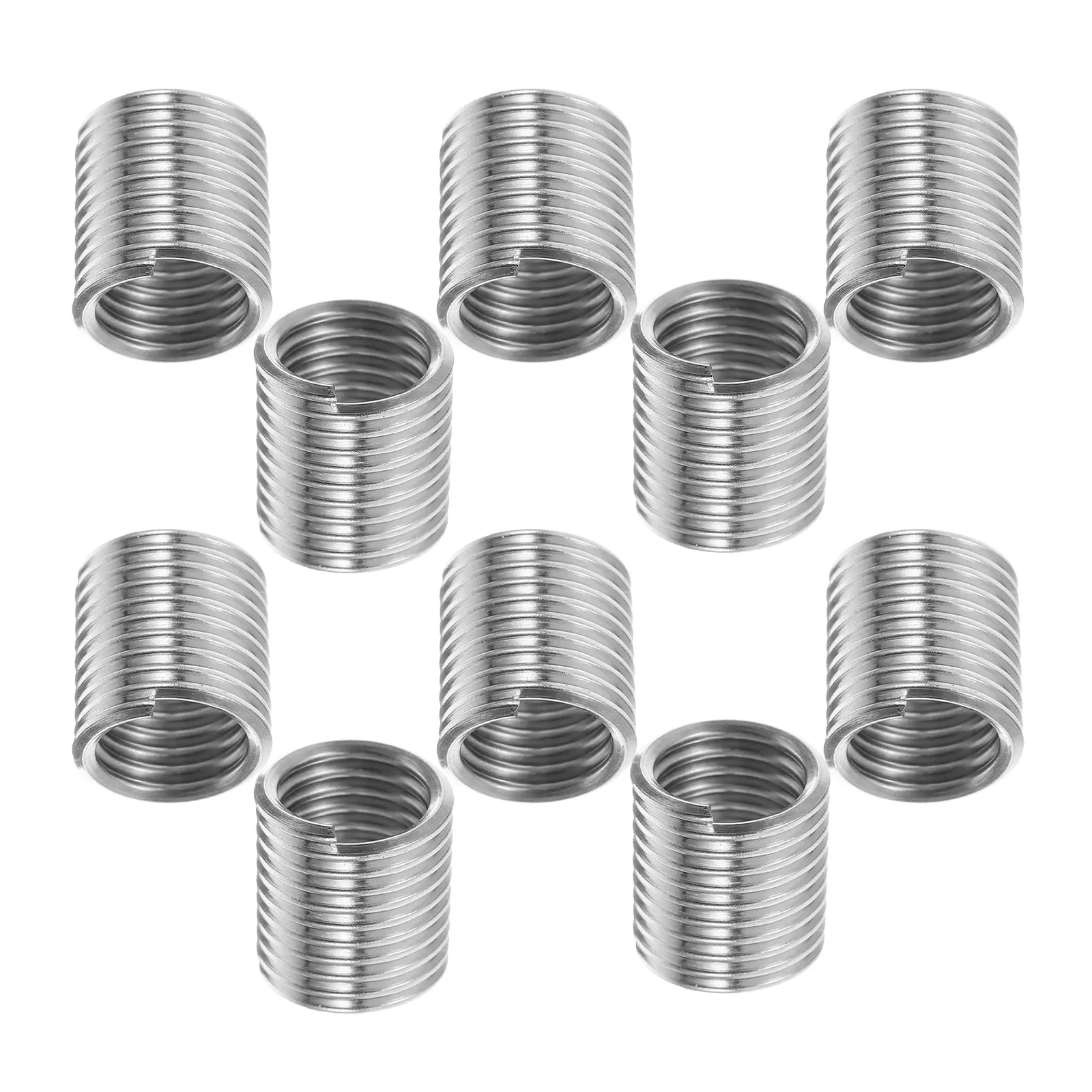 10Pcs 304 Stainless Steel Threaded Inserts Set for Precision Thread Repair Reinforcement in Automotive Machinery Maintenance view 5