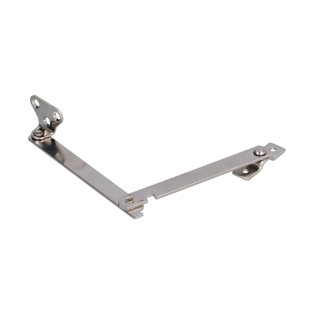 2pcs Small Silver Lid Support Hinges With Screws Efficient Folding Support Hinges Door Stay Hinge Windows