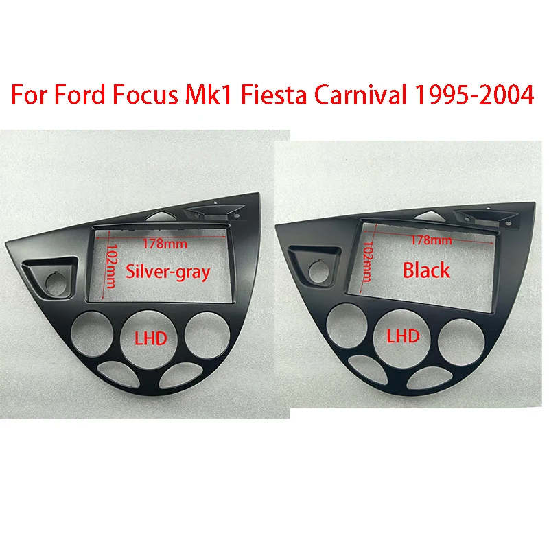 7inch Frame 2 Din Fascia For Ford Focus MK 1 Mk1 Fiesta Carnival 1995 1996 1997 1998 1999 2000 2001 2002 2003 2004 Dash Bezel
