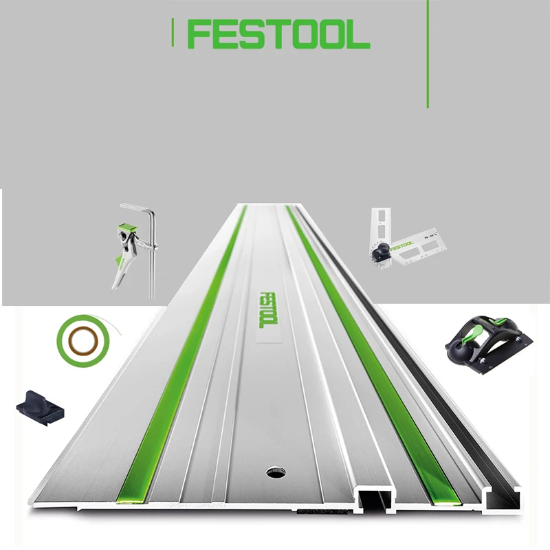 FESTOOL Track Saw Rail Accessories Explosion-proof Anti-burr Pad Edge Strip Fixture Mountain Support Angle Ruler Limiter