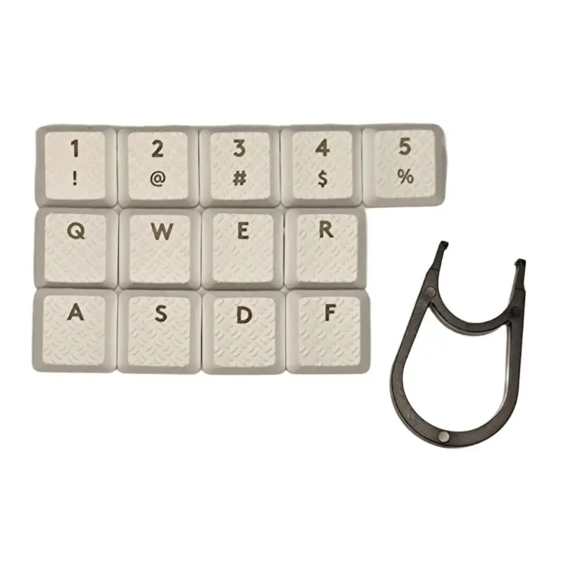 31BA 13Pcs Low Profile Carbon Fiber Texture Nonslip Keycap for G915/G813/G815/G913 TKL Keyboard keycaps