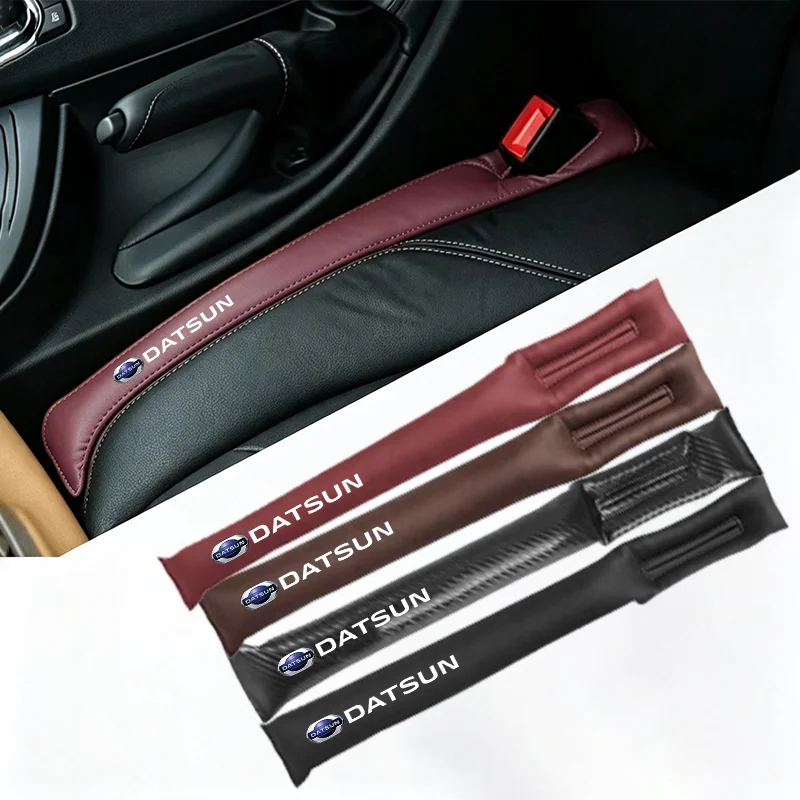 Premium Leather Car Seat Side Gap Blocker Strip for Nissan datsun cross z 1200 204z 620 280z GO I GO+ Mi-DO on-DO Accessories