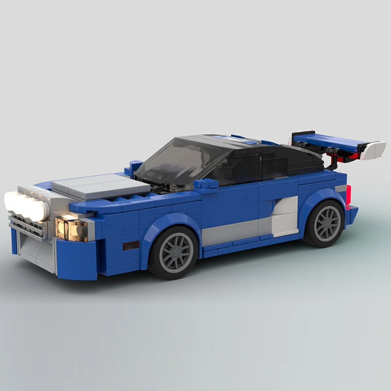 Speed Racing Car Model MOC Building Bricks 8 Stud Wide SC Style Rally Car Modular Technology Children Holiday Gifts Assemble Toy