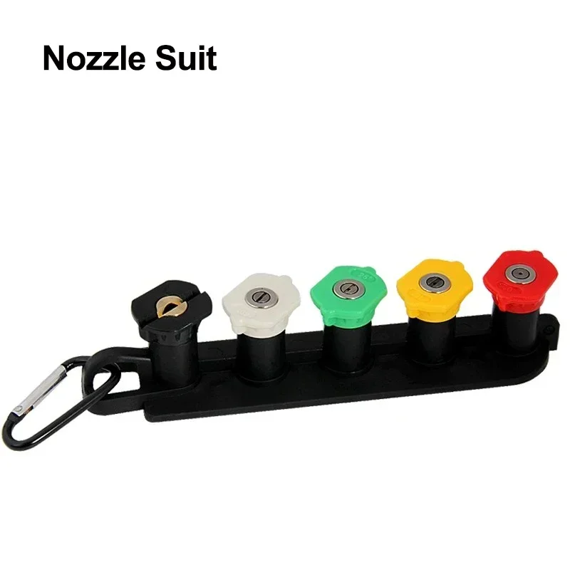 4000PSI Car Washing High Pressure Washer Nozzle Tips Set with 1/4 Inch Quick Connect with Nozzle Holder 5 Spray Nozzle Tips