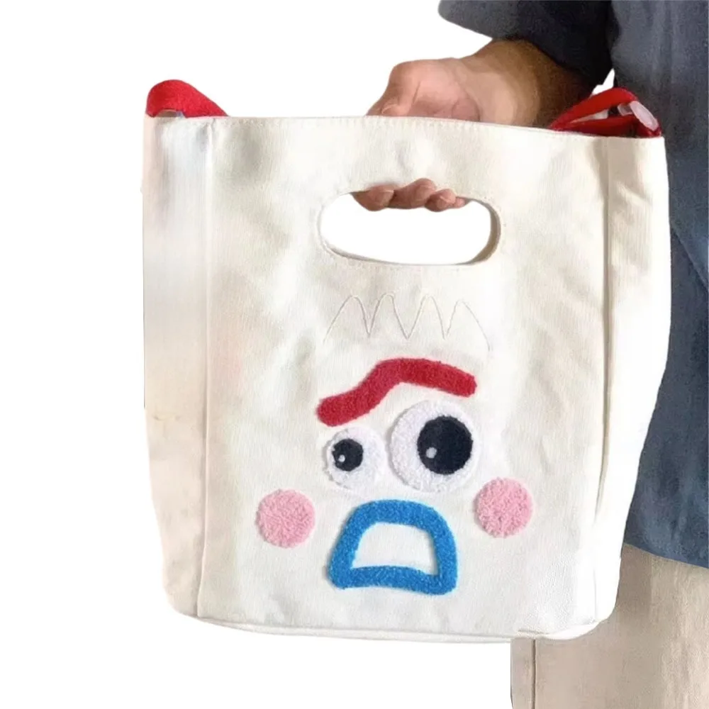 

Холщовые сумки высокой вместимости с странным выражением, регулируемые ремни с ручкой, женская сумка на молнии, внутренний карман, многофункциональный