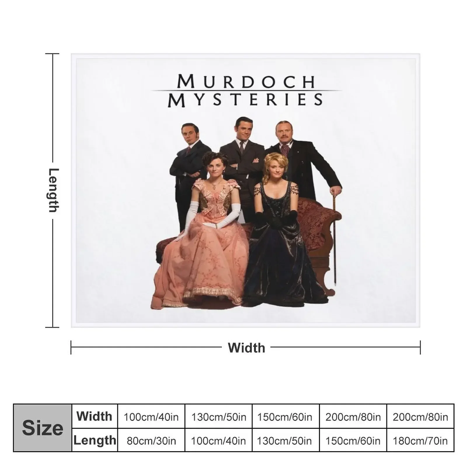 Murdoch Mysteries Design Throw Blanket Quilt Luxury Brand Furrys christmas gifts Blankets