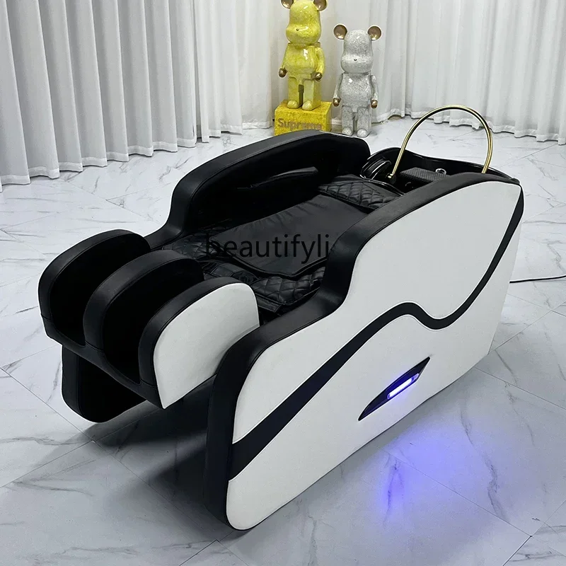 Electric Massage Shampoo Bed Hairdressing Shop Thai Flat Lying Hairdressing Shop Automatic Head Therapy Bed Massage Couch