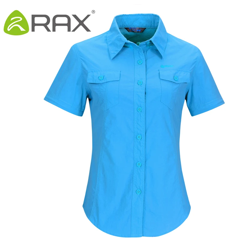 RAX  genuine outdoor quick-drying shirt women\'s UV protection long-sleeved quick-drying shirt quick-drying clothes for men and